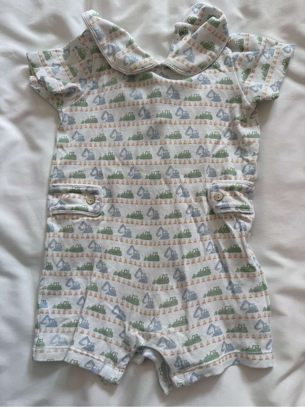 Lila + Hayes construction shortalls size 9-12 months
